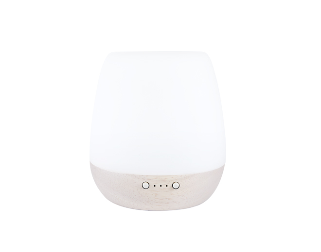 Mona-M2RG Portable  Wooden Base White Electric Ultrasonic Diffuser With Light