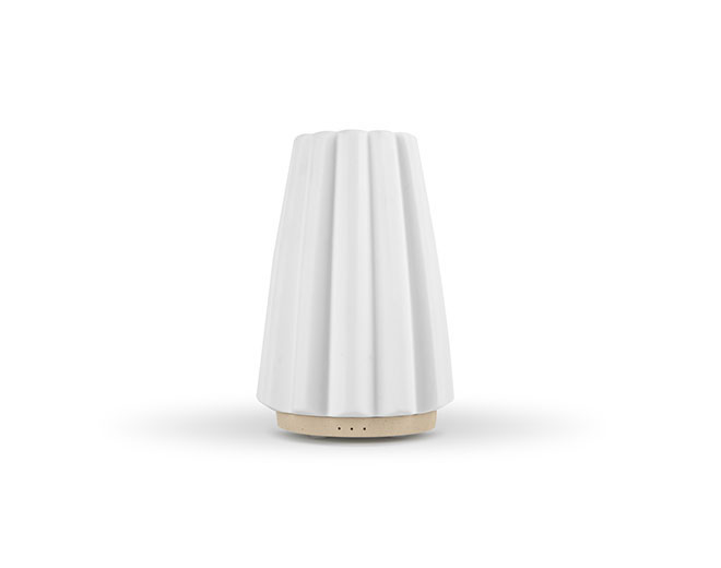 Asta-ABS Base Ceramic Cover Aromatherapy Diffuser with Light